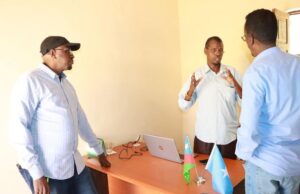 Sawiro;-Lataliyaasha Madaxweynaha Dowlada Gobaleedka KGS ayaa Kormeerey Wasaarada Dowlada KGS