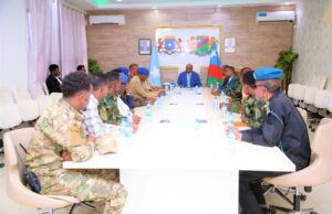 Sawiro;-Madaxweyne Lafatagareen oo Shir Gudoomiyey Shirka Golaha Amniga Koonfur Galbeed.