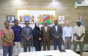 Sawiro;-Wafdii U Hogaaminaayey Madax Sare oo ka socotay Hay’adda SOS Germany ayaa kulan la qatay wasiirka Arimaha Gudaha KGS,