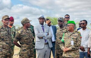 Wafdi uu hogaaminaayo Wasiirka Aminga Dowlada Koonfur Galbeed oo Maanta Gaarey degmada Xudur Ee Xaruunta Gobolka Bakool.