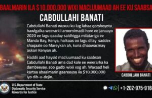 Mareykanka oo $10 Milyan Dul Dhigay Madaxa Cabdullahi Banati