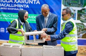 Sawiro;-Madaxweyne Laftagareen oo Dhagax-Dhigay Xarunta Tababarada Macallimiinta Koonfur Galbeed