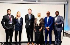 Wasiirka Qoyska Soomaaliya oo la kulantay Wasiirka Hormarinta Caalamiga ah ee Norway.