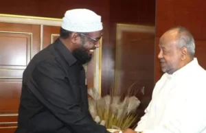 Maxeey ka wada Hadleen Wasiir Mukhtaar Roobow iyo Madaxweynaha Jabuuti.