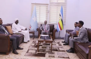 Safiirka Dalka Suudaan ee Soomaaliya oo booqday Wasaaradda Arrimaha-dibedda Soomaaliya.