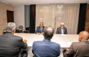 Xubnaha Golaha Mustaqbal Soomaaliyeed oo kulan ku yeelanaya Nairabi.