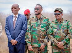 Sawiro;l-Madaxweyne Laftagareen oo tababar u soo xiray Ciidamada Daraawiishta Koonfur Galbeed.