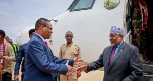 Guddoomiye Aadan madoobe ayaa soo gaaray Baydhabo .