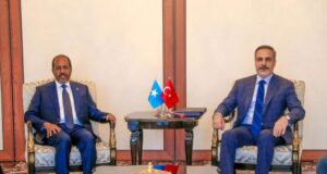 Wasiirka Arrimaha Dibadda Masar Oo la kulmay Madaxweynaha Soomaaliya.