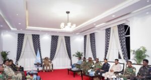 MW Xasan Sheekh oo Saraakiisha Ciidamada kala hadlay Qorshaha lagu sugayo Amniga ee Gobolka Baay