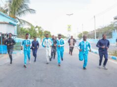 RW Xamsa & Mas’uuliyiin kale oo ka qaybgalay tartan orod fudud ah oo Muqdisho lagu qabtay