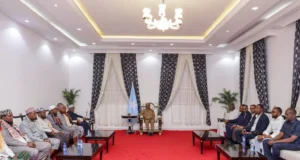 Madaxweyne Xasan Sheekh oo soo gabagabeeyay Kulamo wada-tashiyo siyaasadeed uu ka waday Koofur Galbeed.