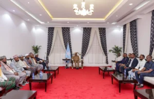 Madaxweyne Xasan Sheekh oo soo gabagabeeyay Kulamo wada-tashiyo siyaasadeed uu ka waday Koofur Galbeed.