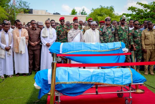 Sawiro;-Saraakiil Ka Tirsan CXD Oo Aas Qaran Loogu Sameeyay Baydhabo