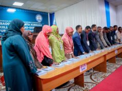 Sawiro;-95 ka xubnood ee Golaha Wakiilada Koofur Galbeed oo si rasmi ah maanta loo dhaariyay.
