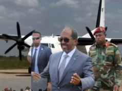 Madaxweynaha Soomaaliya ayaa gaaray Jowhar