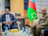 Sawiro;-Guddoomiyaha Golaha Wakiillada Koonfur Galbeed oo La Kulmay Guddiga Doorashooyinka Qaranka