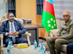 Sawiro;-Guddoomiyaha Golaha Wakiillada Koonfur Galbeed oo La Kulmay Guddiga Doorashooyinka Qaranka