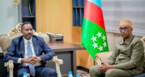 Sawiro;-Guddoomiyaha Golaha Wakiillada Koonfur Galbeed oo La Kulmay Guddiga Doorashooyinka Qaranka