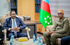 Sawiro;-Guddoomiyaha Golaha Wakiillada Koonfur Galbeed oo La Kulmay Guddiga Doorashooyinka Qaranka