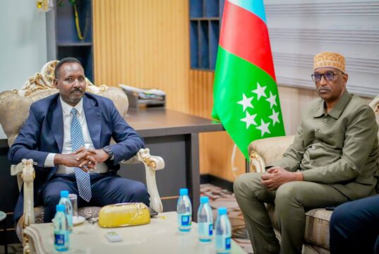 Sawiro;-Guddoomiyaha Golaha Wakiillada Koonfur Galbeed oo La Kulmay Guddiga Doorashooyinka Qaranka