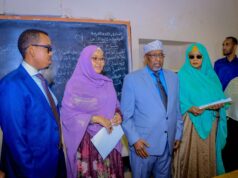 Sawiro;-Hoggaamiye Sheekh Aadan Madoobe Oo Daah-furay Imtixaanaadka Shahaadiga ah ee Fasalka 8-aad ee Koonfur Galbeed