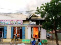 Sawiro;-Dab xooggan oo khasaare hantiyeed ka geystay magaalada jowhar