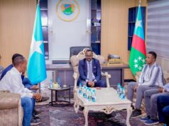 Sawiro;-Guddoomiyaha golaha wakiillada koofur galbeed oo qaabilay madaxda iyo agaasimeyaasha warbaahinta baydhabo