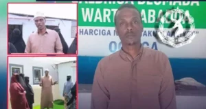 Ciidanka Boliiska Saldhigga Warta-Nabadda, oo gacanta ku soo dhigay eedeysane Xasan Cilmi Bootaan oo ku eedeysan fal ka dhan ah sharafta iyo karaamada gabdhaha Soomaaliyeed,
