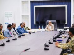Sawiro :-Guddiga Qaban-Qaabada Caleema-Saarka Hoggaamiyaha Koonfur Galbeed oo la kulmay Saraakiisha Amniga