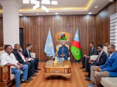 Hoggaamiyaha Koonfur Galbeed oo Madaxtooyada ku Qaabilay Wafdi ka Socda Qaramada Midoobay.