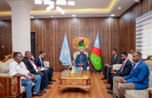 Hoggaamiyaha Koonfur Galbeed oo Madaxtooyada ku Qaabilay Wafdi ka Socda Qaramada Midoobay.