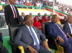 Madaxweynaha Soomaaliya oo Jabuuti uga qaybgalay Munaasabad lagu maamuusayo madaxbannaanidii Jabuuti.