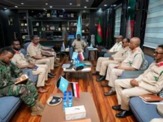 Sawiro;-Maxeey ka wada Hadleen Taliyaha Malatariga Soomaaliya iyo Saraakiishii ka socotay Masar.?