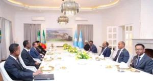 MW Soomaaliya & Ra’iisul wasaaraha Itoobiya ayaa magaalada Adis Ababa kula yeeshay.