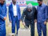 Sawiro;-Hoggaamiyaha Dowladda Koonfur Galbeed oo Dhagax Dhigay Masjid Weyn oo laga Dhisayo Aqalka Madaxtooyada