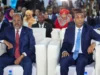 Sawiro;-Madaxweyne Xasan Sheekh oo ka qeyb galay munaasabad lagu maamuusay guddigii qabanqaabada maalmaha xorriyadda iyo midnimada Soomaaliya.
