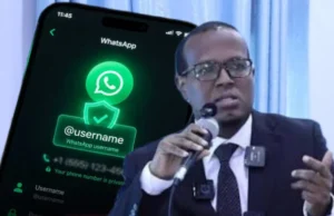 Dowladda Soomaaliya oo shirkadda Meta ka codsatay inay dib u dhigto adeegga WhatsApp usernames.