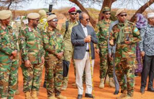 Madaxweyne Xasan Sheekh Maxamuud oo tababar usoo xiraya Ciidan lagu tababaray Galmudug