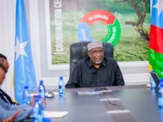 Sawiro;-Hoggaamiyaha koonfur galbeed oo kulan la qaatay guddiga diyaar-garowga el-niño