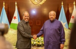 Madaxweyne Xasan Sheekh oo gaarey dalka Jabuuti