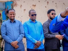 Sawiro;-Mas’uuliyiin ka tirsan Koonfur Galbeed oo Booqday Goobihii Shalay Weerarku ka Dhacay