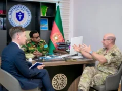 Wafdi ka socday Safaaradda UK ee Soomaaliya oo Booqday Isbitaalka Xoogga Dalka Soomaaliyeed.
