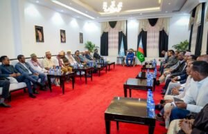 Sawiro;-Hoggaamiyaha Koonfur Galbeed oo Baydhabo ku Qaabilay Maxamed Mursal