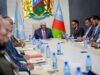 Sawiro;-Hoggaamiye aadan madoobe oo guddoomiyey shirka golaha wasiirrada koonfur galbeed