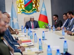 Sawiro;-Hoggaamiye aadan madoobe oo guddoomiyey shirka golaha wasiirrada koonfur galbeed